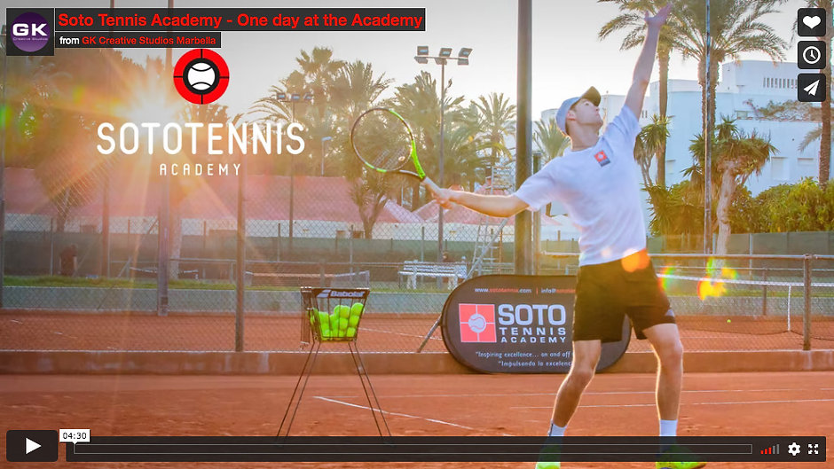 Soto Tennis Academy - One day at the Academy