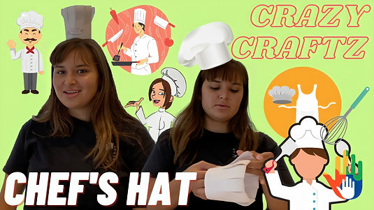 DIY Chef's Hat - Crazy Craftz
