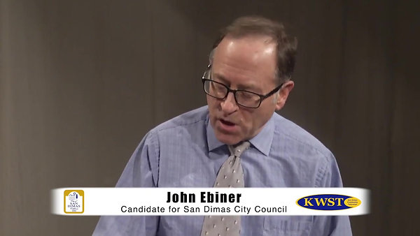 John Ebiner, San Dimas City Councilmember