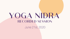 Yoga Nidra Recorded Session