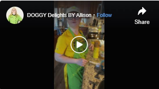 DOGGY Delights BY Allison on Facebook Watch