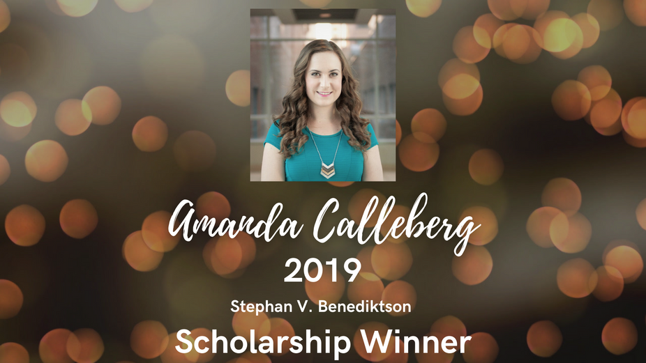 Amanda Calleberg 2019-Benediktson Scholarship
