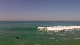 Manhattan Beach Surfer Catching Wave