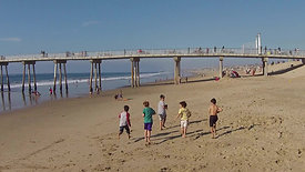 Kids Running Hermosa Beach