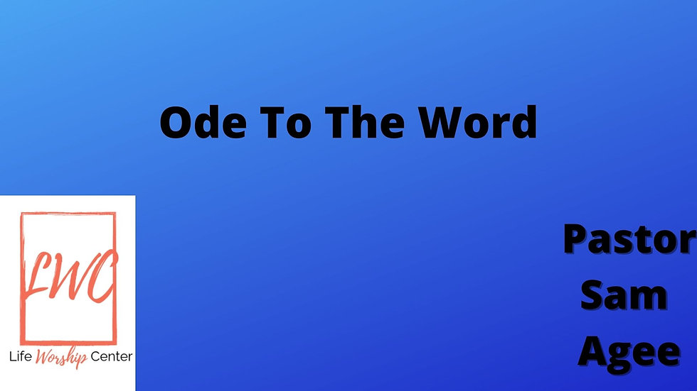 Ode To The Word