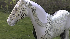 Skeleton Word Art for World Horse Welfare