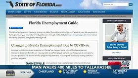Florida man walks 400 miles to Department of Economic Opportunity 