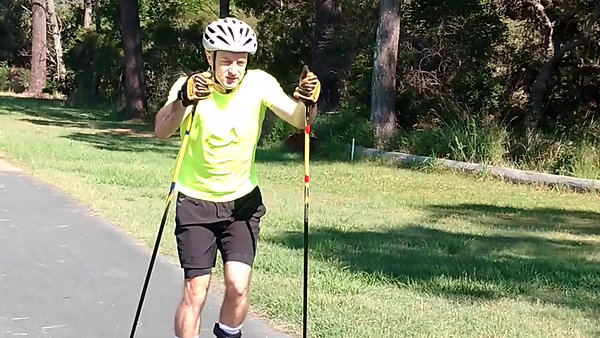 Example of Roller skiing