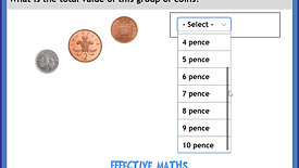 Y1 The value of coins