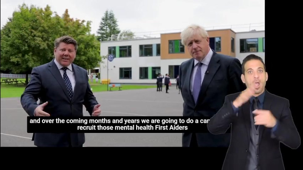 Dean Russell MP wih Prime Minister Launching Mental Health in Watford