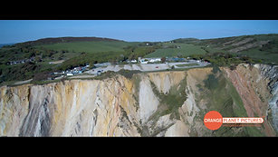 The Needles, Isle of Wight. Aerial Footage