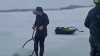 Ice Palace - ice harvesting