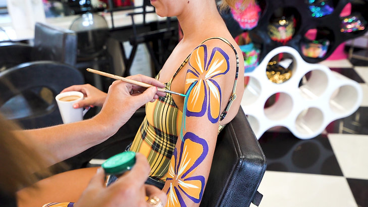 Cool Travel Jobs- Body Painting in Ibiza