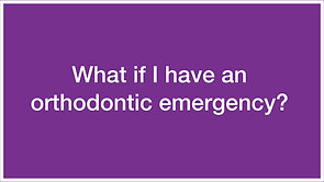 Q1: What if I have an orthodontic emergency?