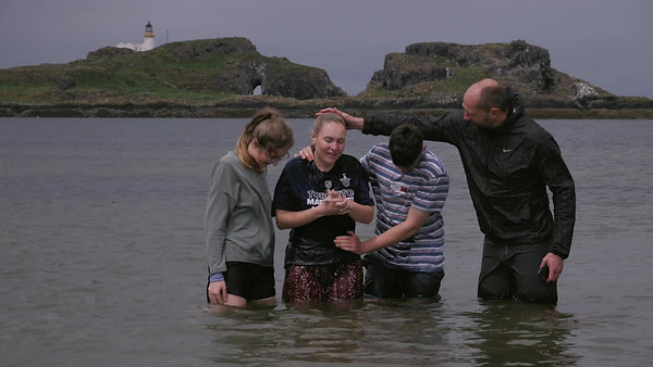 Baptisms at the beach.