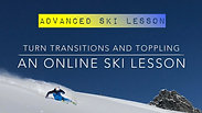 Transitions and toppling in skiing