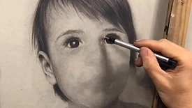 TIMELAPSE CHARCOAL OF TEDDY