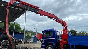 SCANIA P94 6X4 CARGO EQUIPPED WITH 15 TON FASSI CRANE