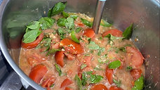 Chef Dianne Linderman Making Tomato Basil Soup
