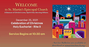 In-Person and Livestream Broadcast of Christmas Day Services
