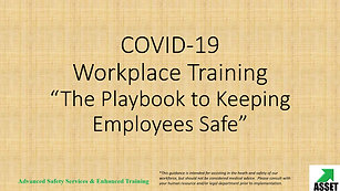 COVID-19 Safety Playbook (Managers Edition)