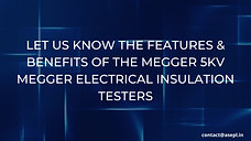 asepl Tips for Megger Insulation Testers