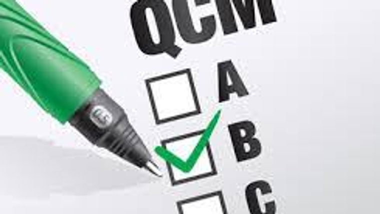 QCM d'entrainement (Questionnaires à Choix Multiple)