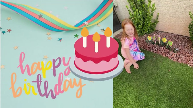 8th birthday girl with the Lollipop Fairy