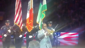 Live at Madison Square Garden performing God Bless America during the 2019 Big East Tournament