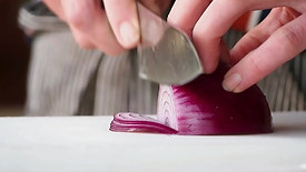 紫玉ねぎの薄切り