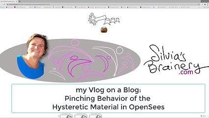 My Vlog on a Blog: Pinching Parameters in the Hysteretic Material in OpenSees