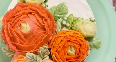 floral cake video