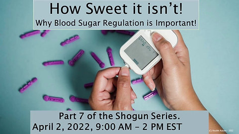 Part 7 - Shogun Series - Why Blood Sugar Regulation is Important