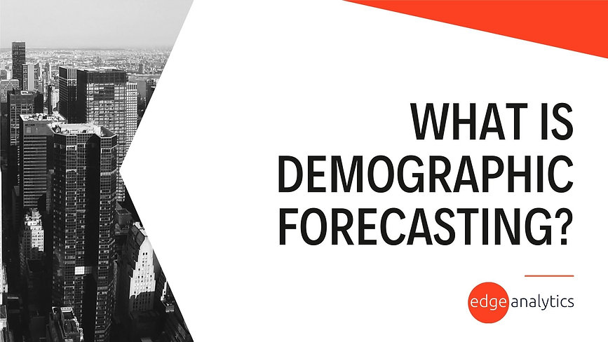 What is demographic forecasting