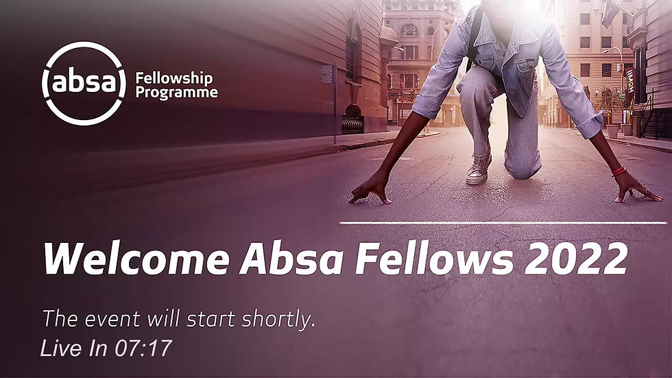 Absa fellowship - welcoming and onboarding session