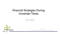 Financial Strategies During Uncertain Times