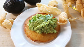Low Carb Guac Toast with Pork Rinds