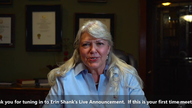 Livestream - Erin Shank Campagin Launch