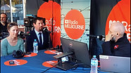 ABC Melbourne Raf Epstein withIndependent Darren Bergwerf, Kathryn Woods Aus Federation Party, and Damain Willis Liberal Democrats