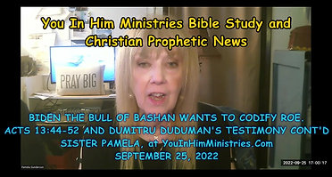 THE BULL OF BASHAN IN THE WHITE HOUSE WANTS TO CODIFY ROE. ACTS 13.43-52-