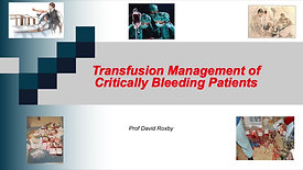 Transfusion management of critically bleeding patients