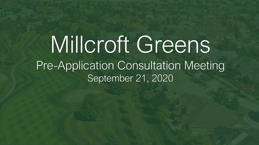 Millcroft Greens Presentation
