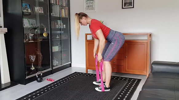 Banded Bent-Over Row at Home