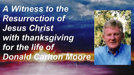 Memorial Service for Donald Carlton Moore