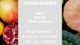 Online Nutrition Workshop - Sugar, Salt, Food Labels