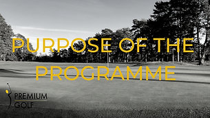 Purpose of the programme