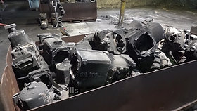Iron castings before blast cleaning