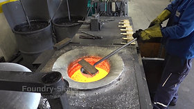Charging of ingots in the furnace