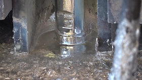 Casting plunger in a zinc melt in the hot chamber high pressure die casting process