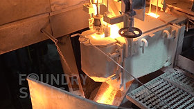 Filling and automated magnesium treatment of an iron melt
